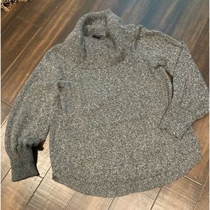 Size Large Tahari black and grey cowl neck sweater